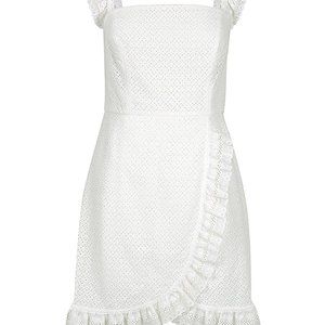 SHONA JOY Lace Fitted Dress - White - US 6, never worn with label	 SHONA JOY Lac